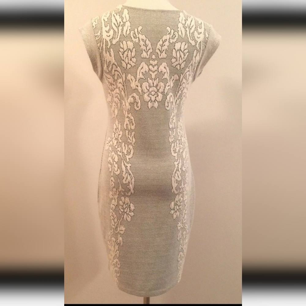 Xhilaration Dress Stretch Fitted Textured Cap Sl M - Picture 4 of 8